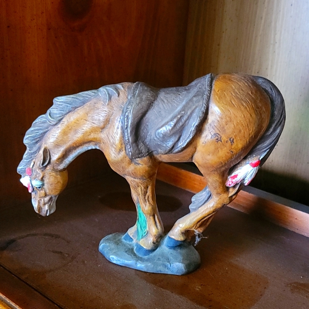Vintage porcelain indian horse